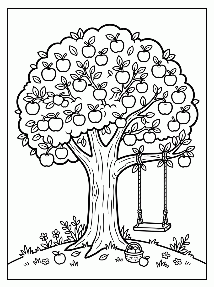 Macieira para colorir