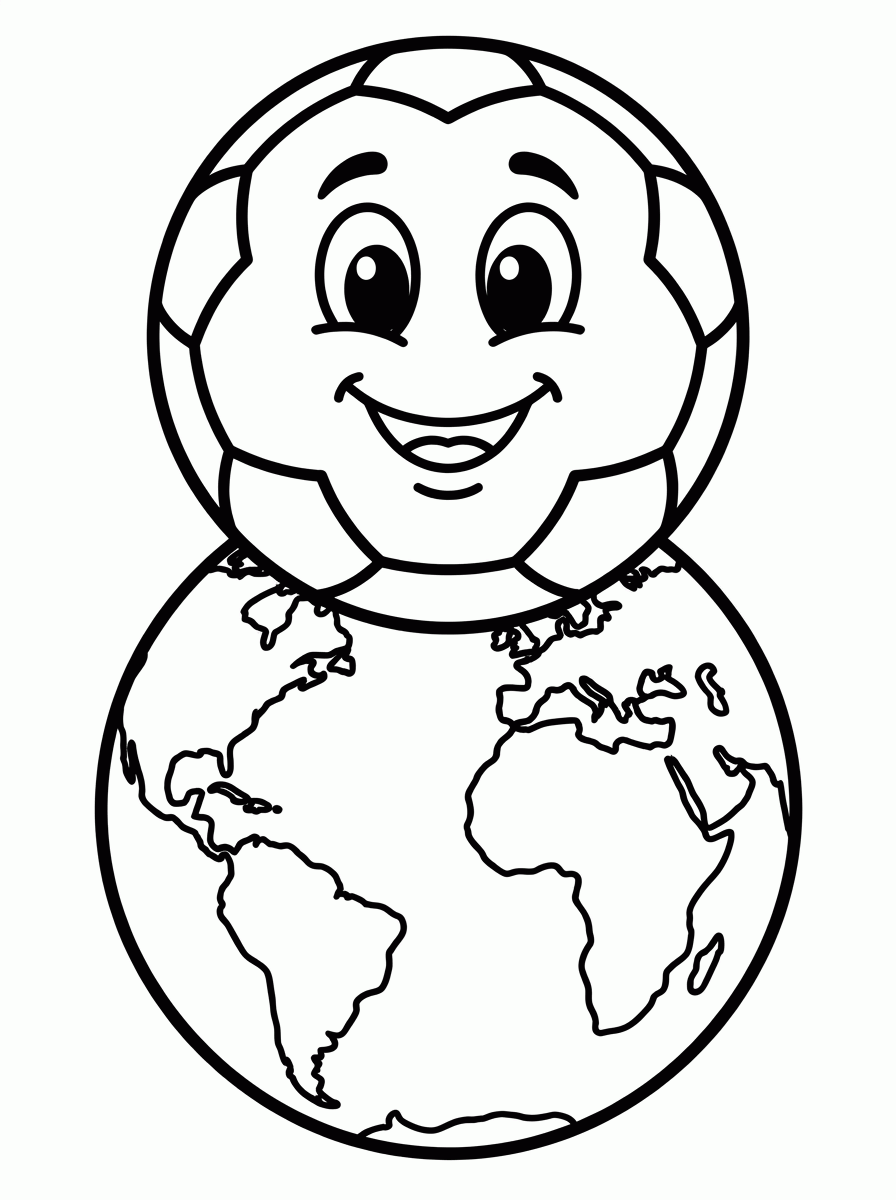 Bola no Globo para colorir