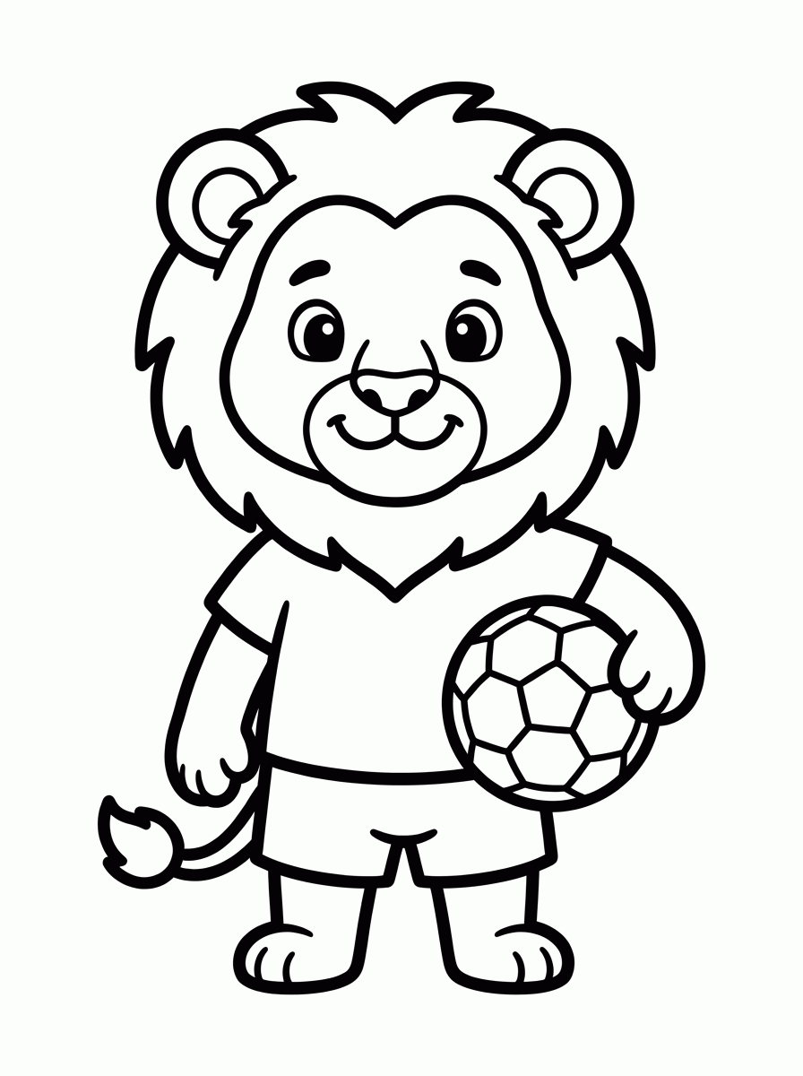 Mascote da Copa para colorir