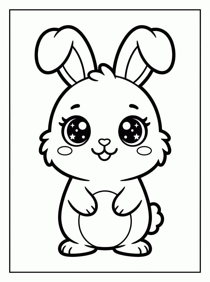Coelhinho Fofo para colorir