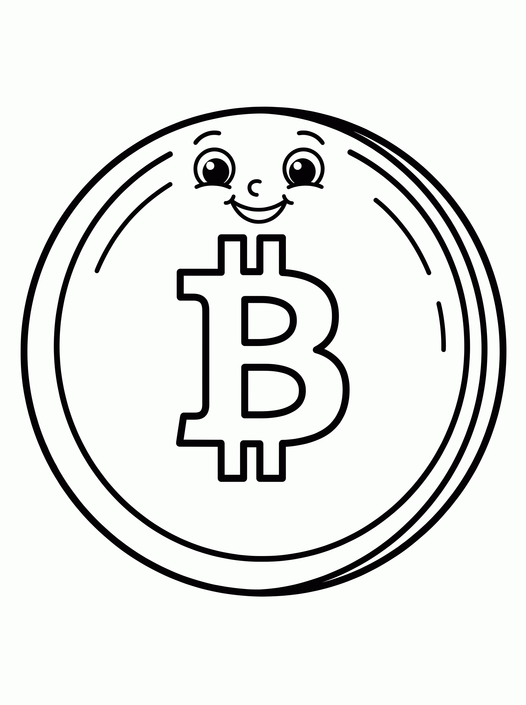 Bitcoin para colorir