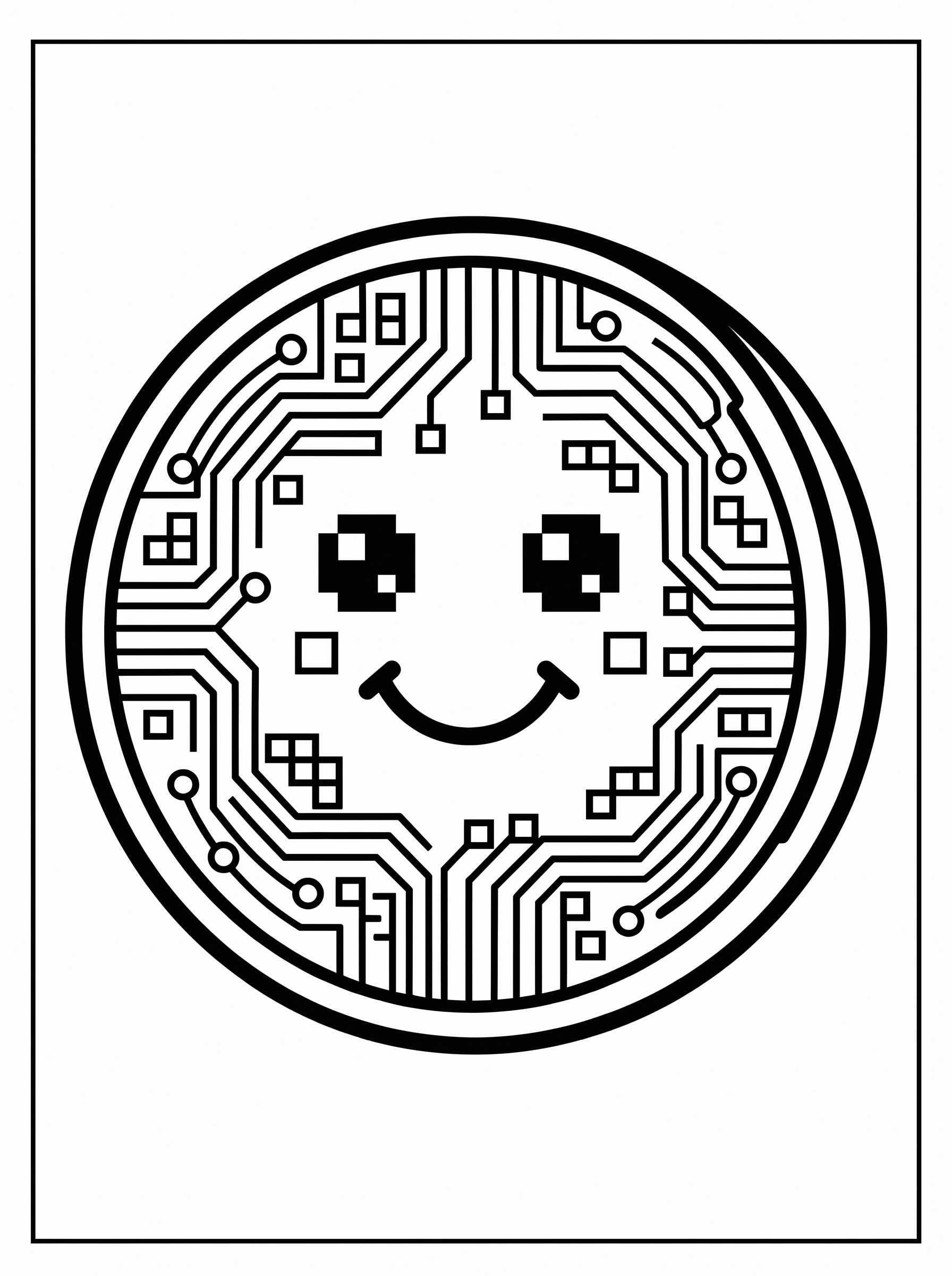 Criptomoeda para colorir