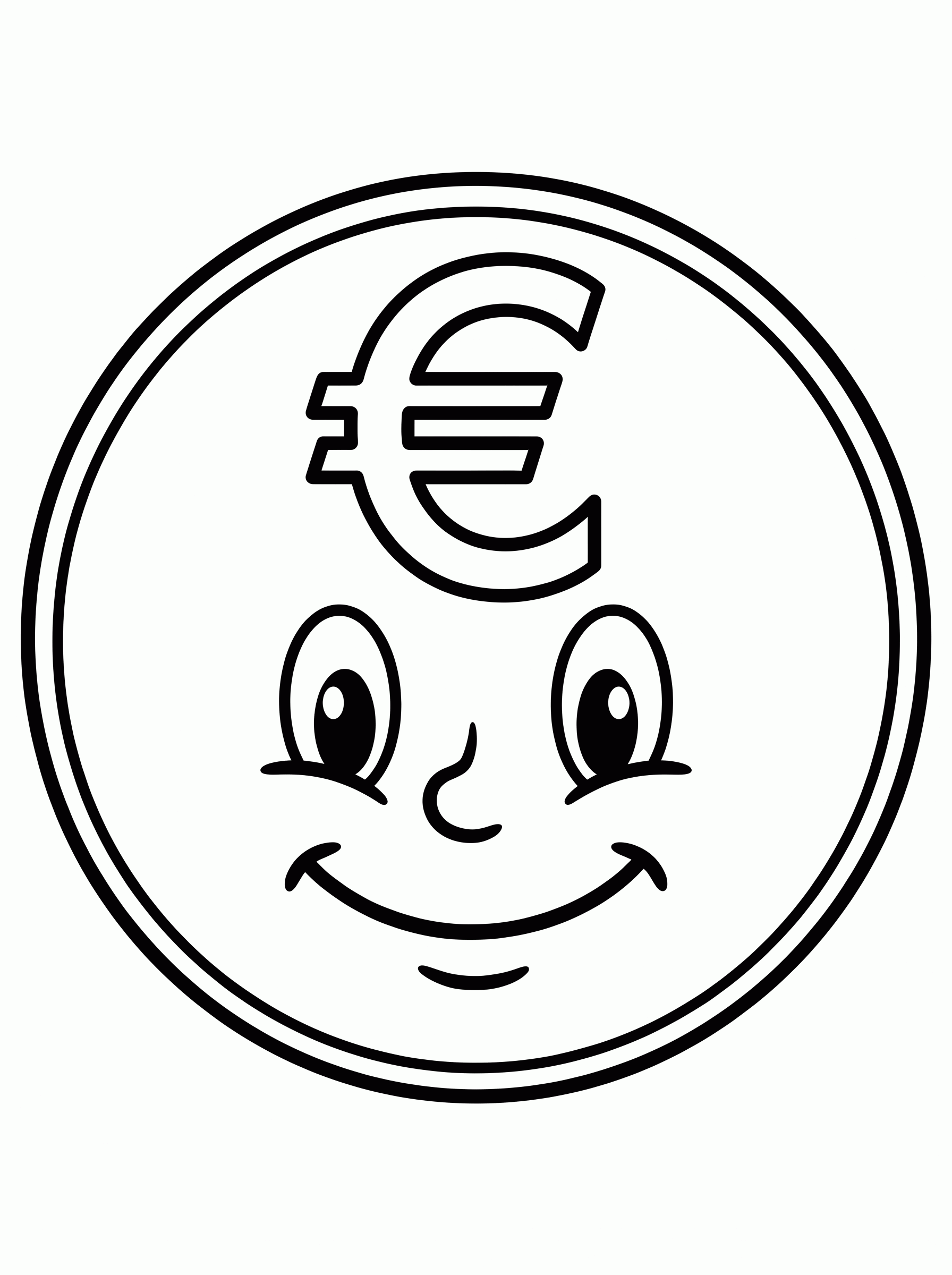 Coloriage de Pièce d’euro