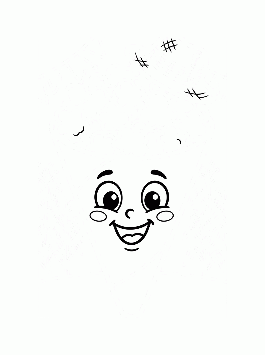 Pipoca para colorir