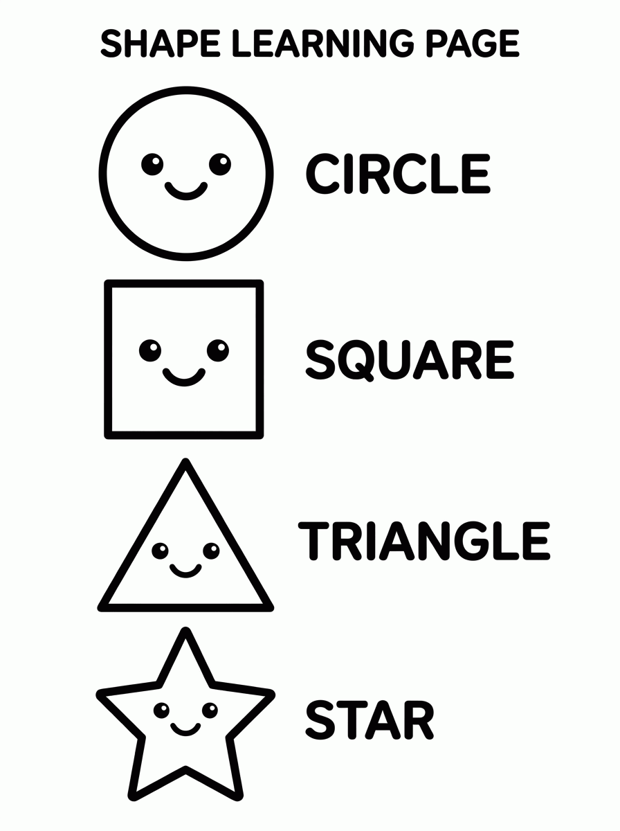 Formas Geométricas para colorir