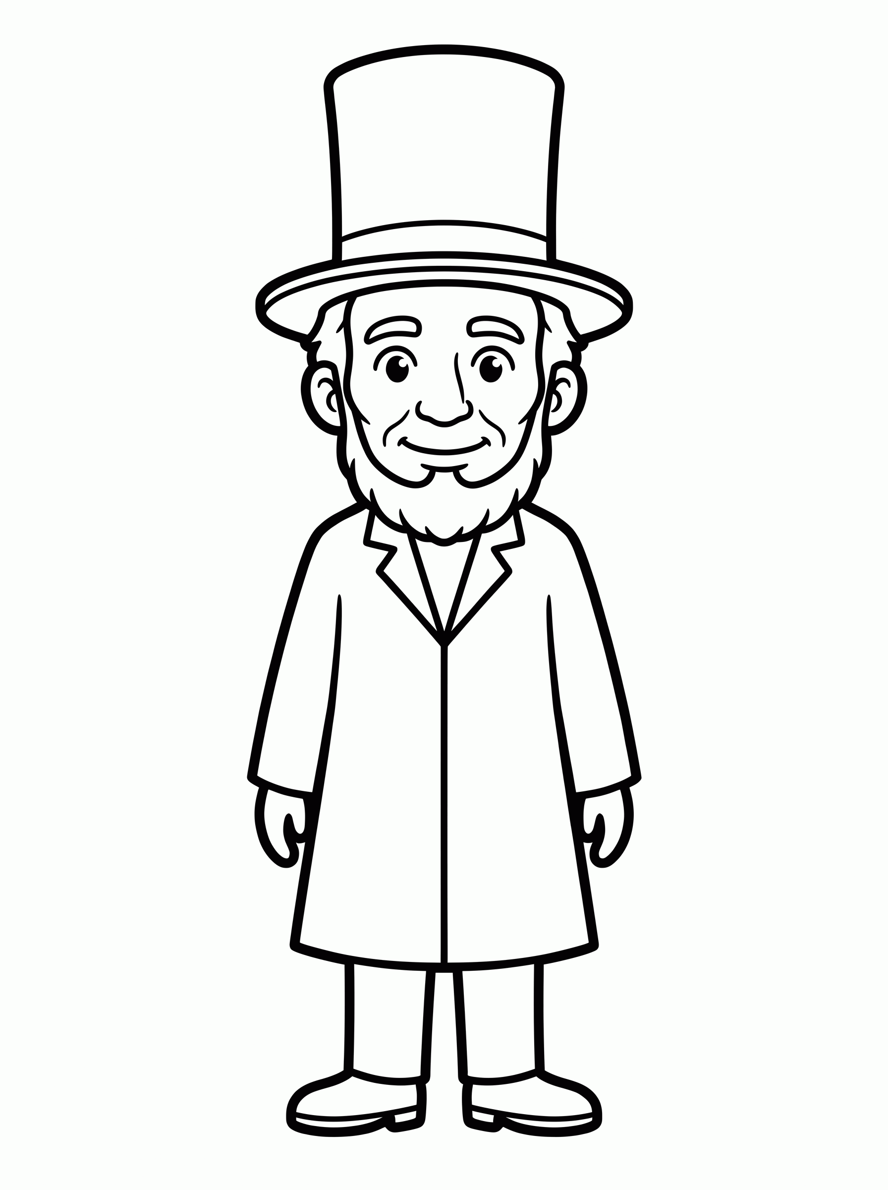 Abraham Lincoln coloring page