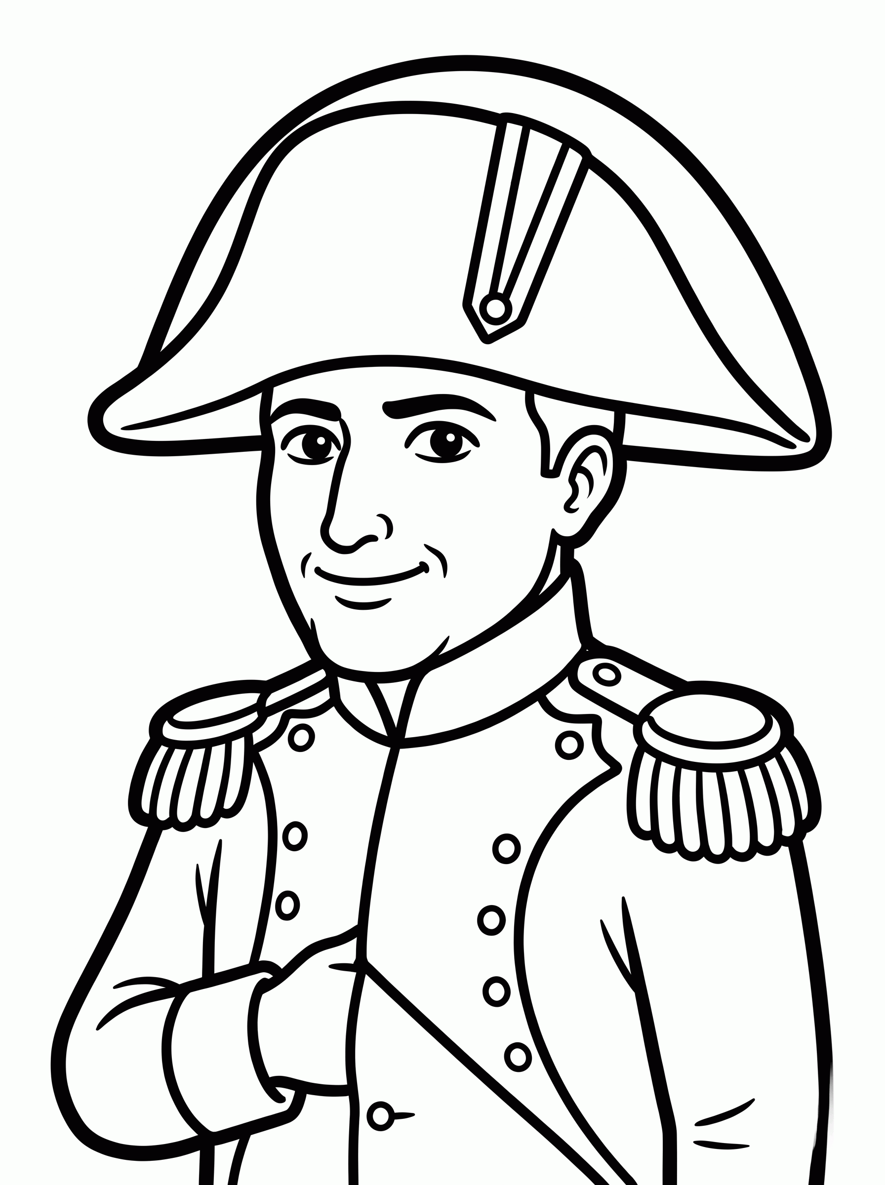 Napoléon Bonaparte para colorir