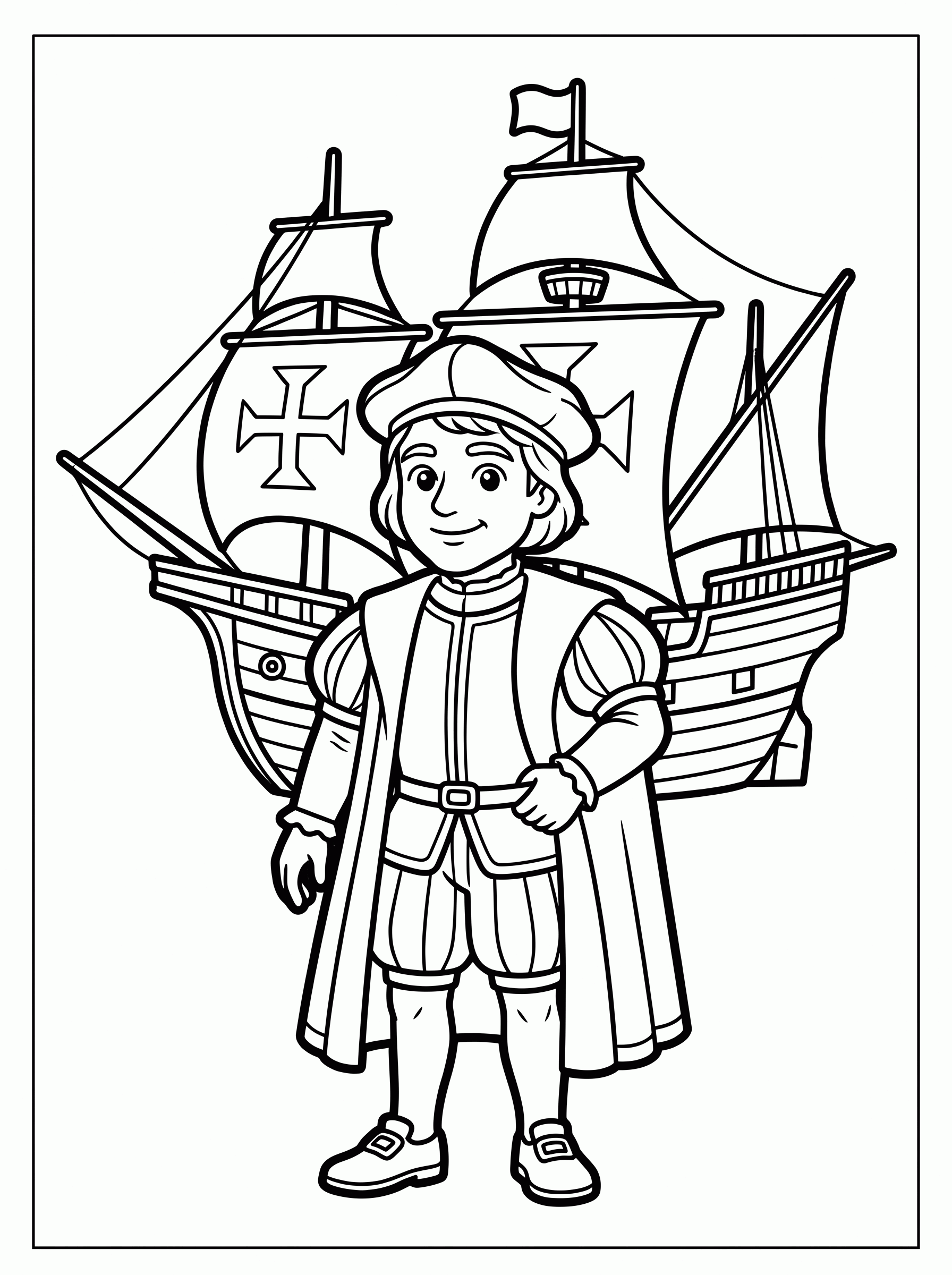 Pedro Álvares Cabral para colorir
