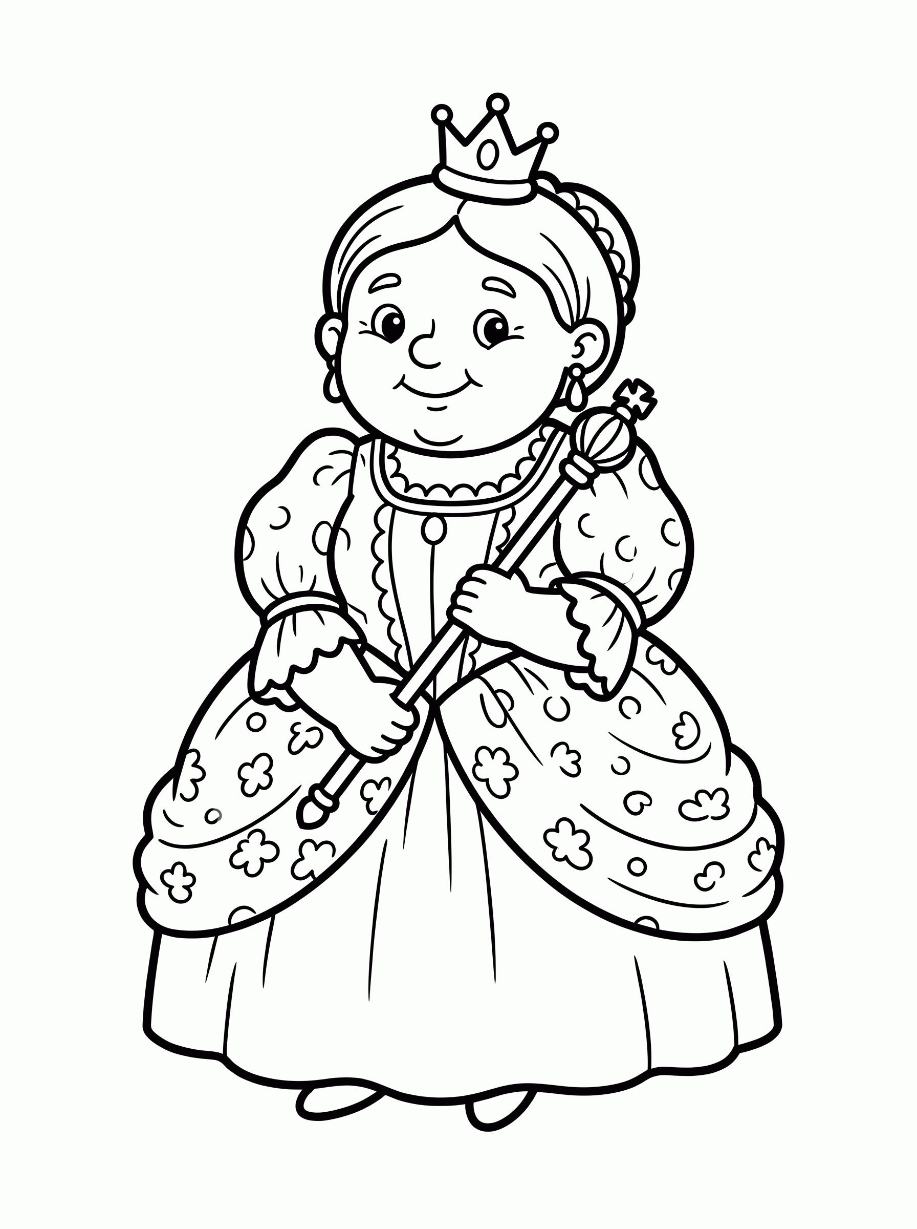 Queen Victoria coloring page