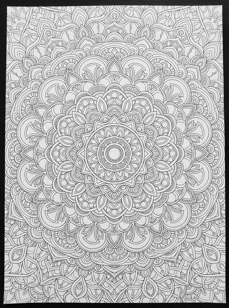 Mandala Geométrica para colorir
