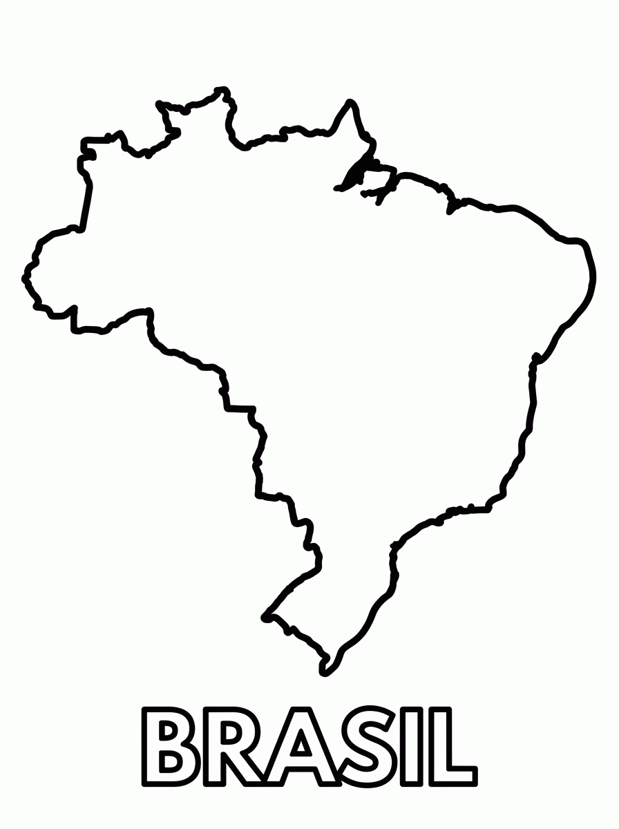 Mapa do Brasil para colorir