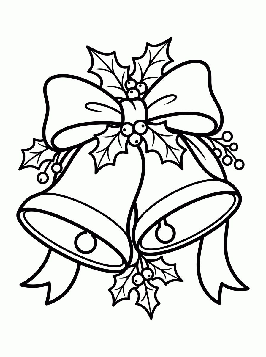 Sino de Natal para colorir