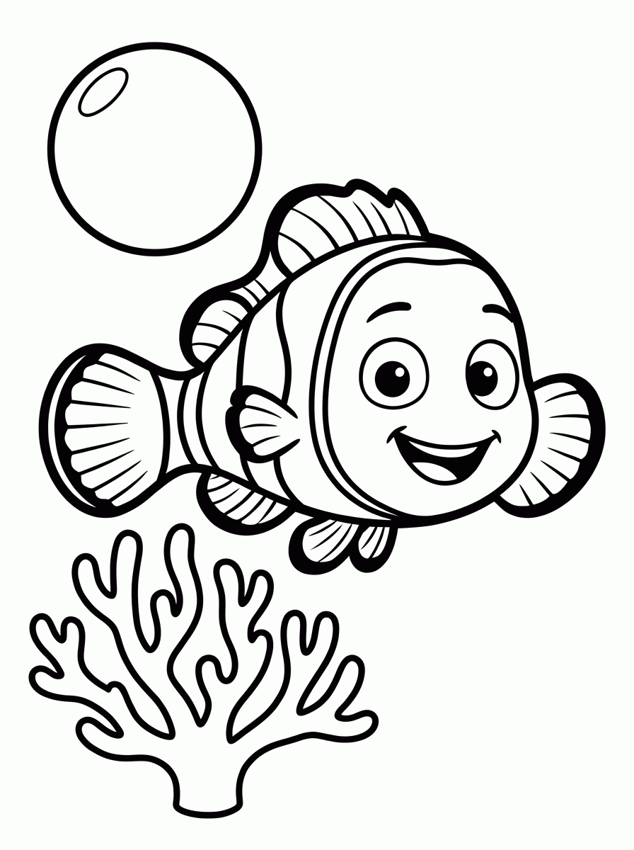 Peixe-Palhaço para colorir