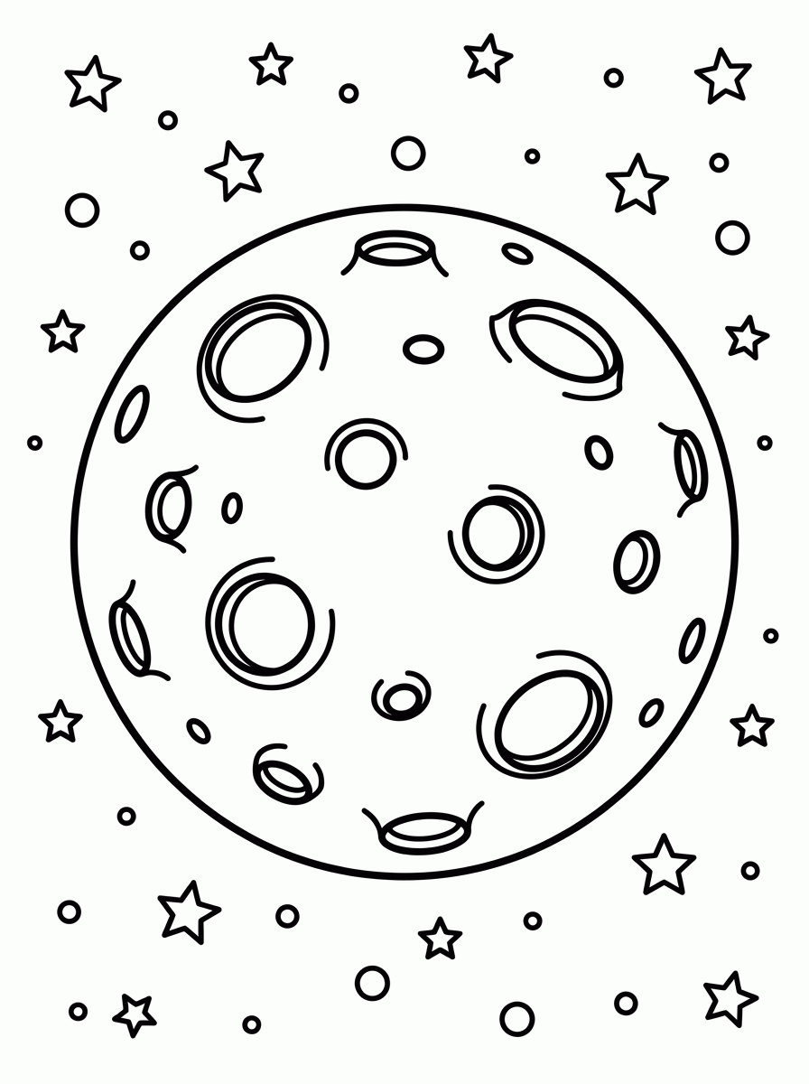 Planeta Marte para colorir