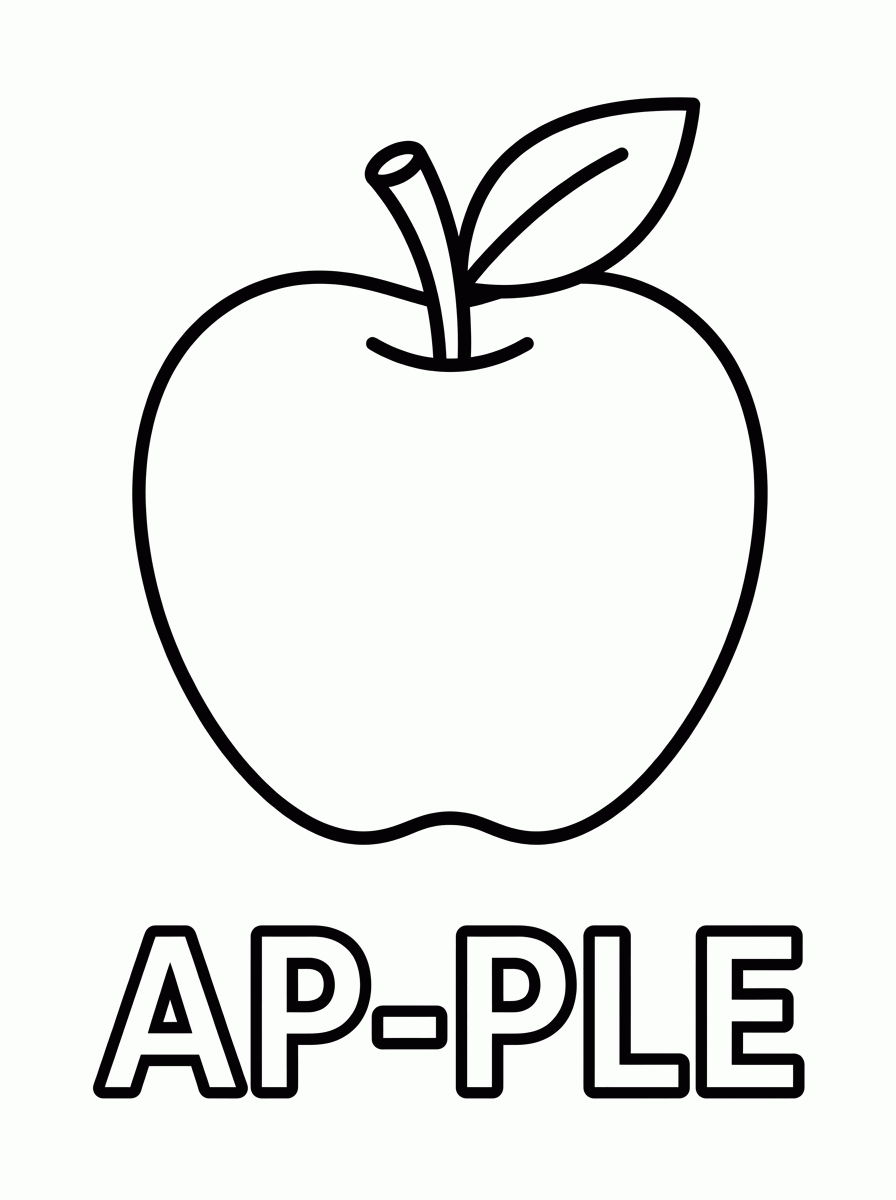 Apple coloring page coloring page