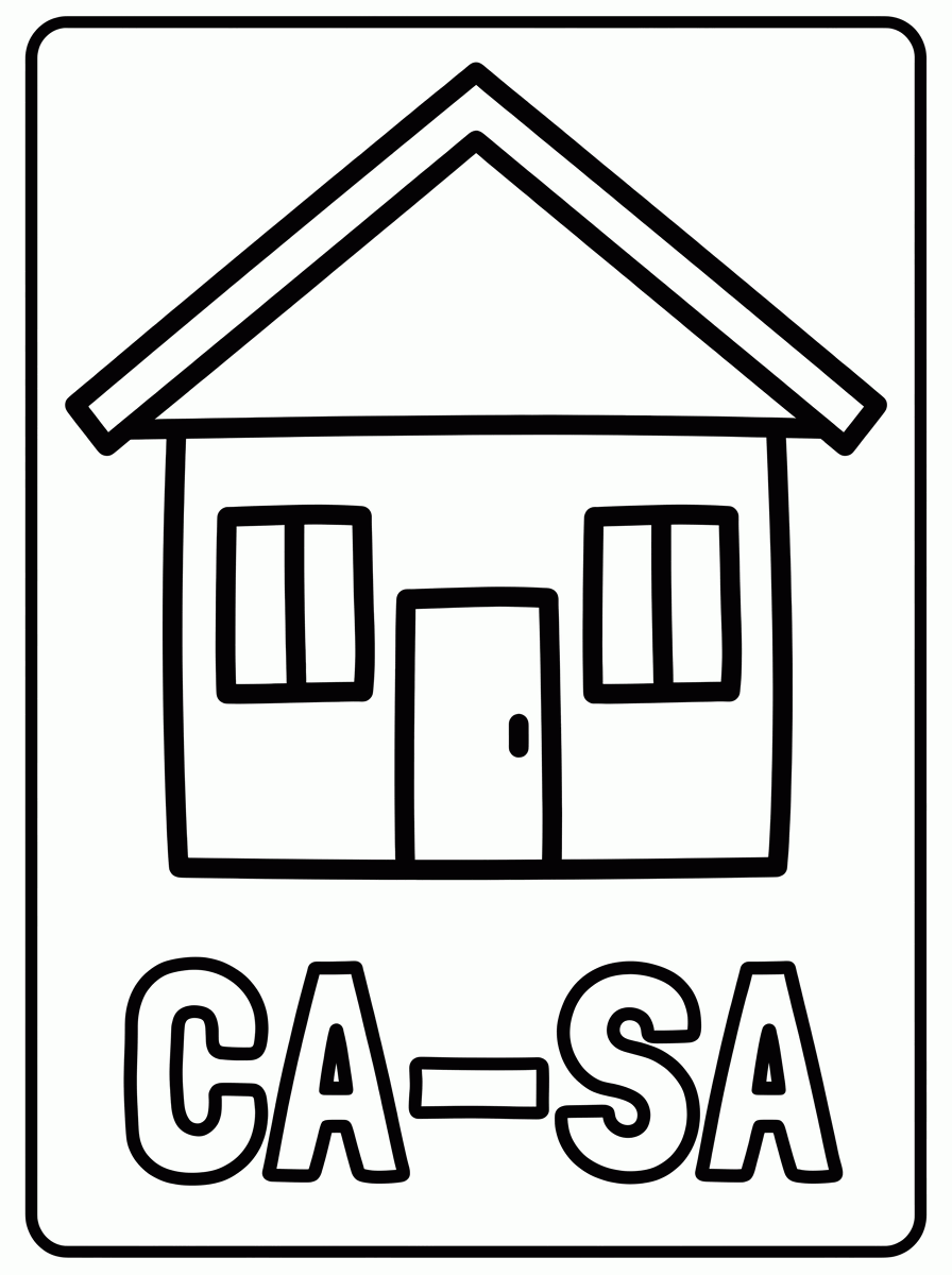 Casa para colorir para colorir