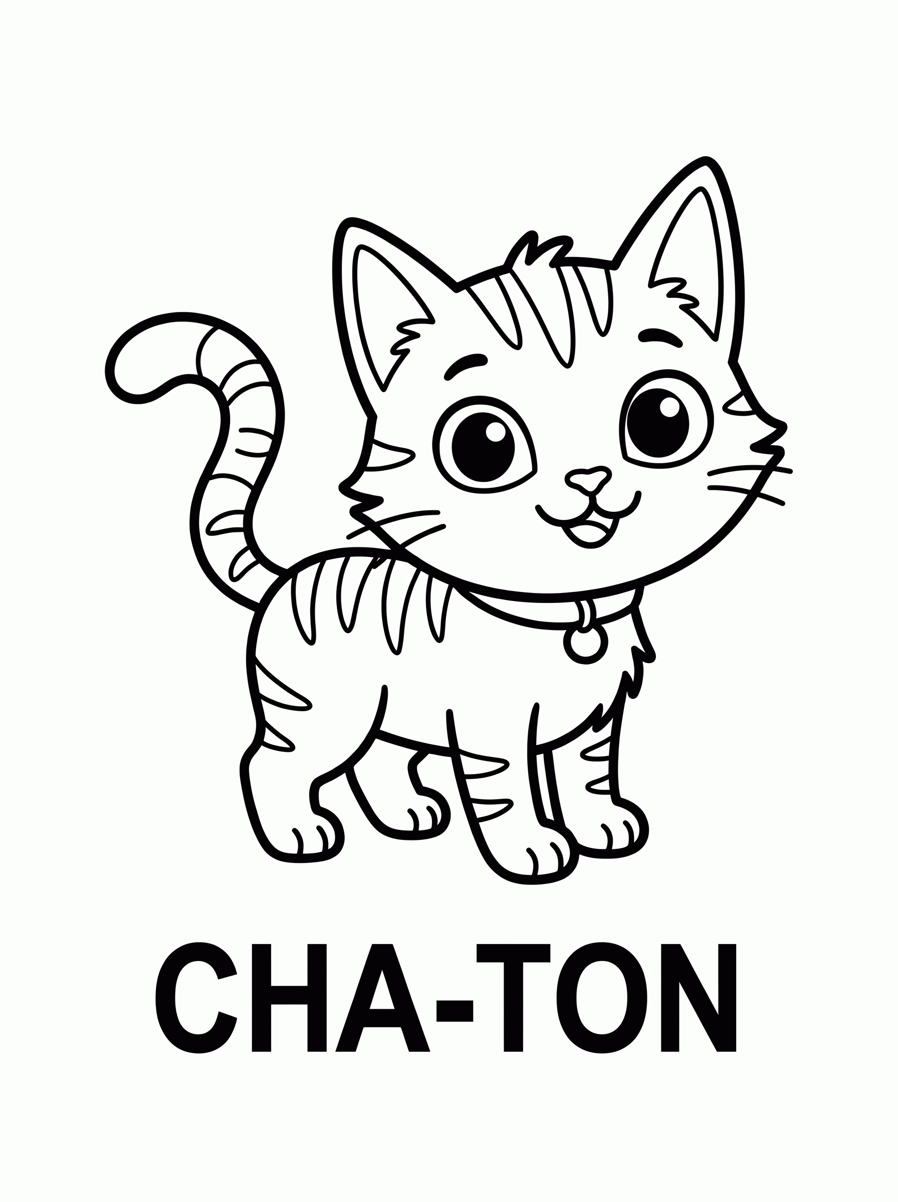 Coloriage de Chaton à colorier