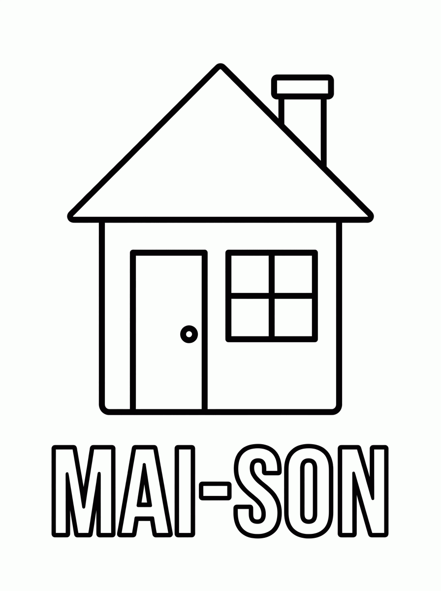 Coloriage de Maison à colorier