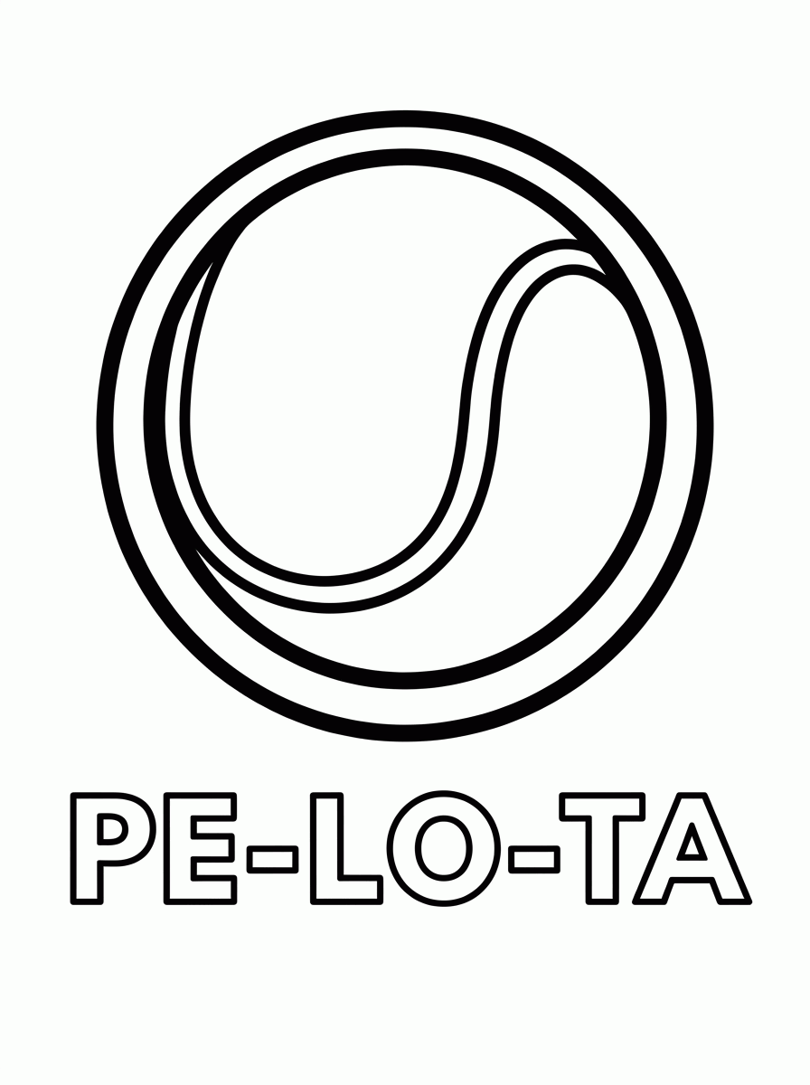 Pelota para colorear para colorear