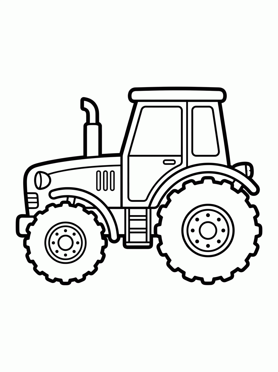 Trator da Fazenda para colorir