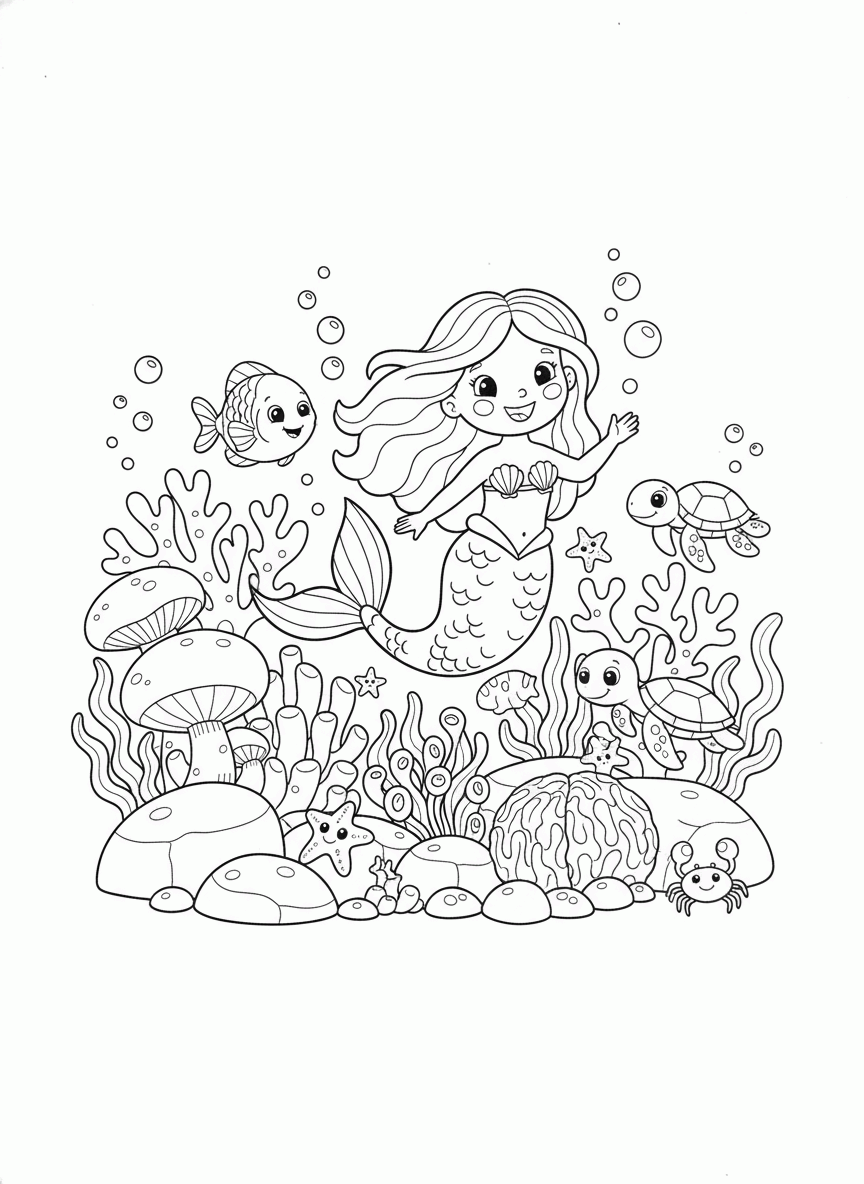 Sereia no recife