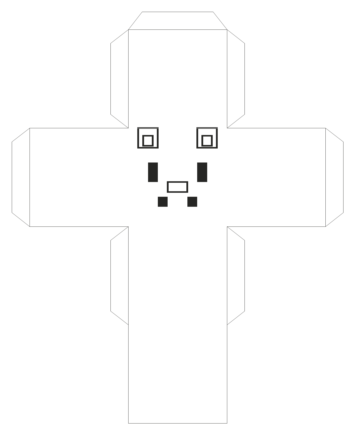 Gatinho pixel pra colorir