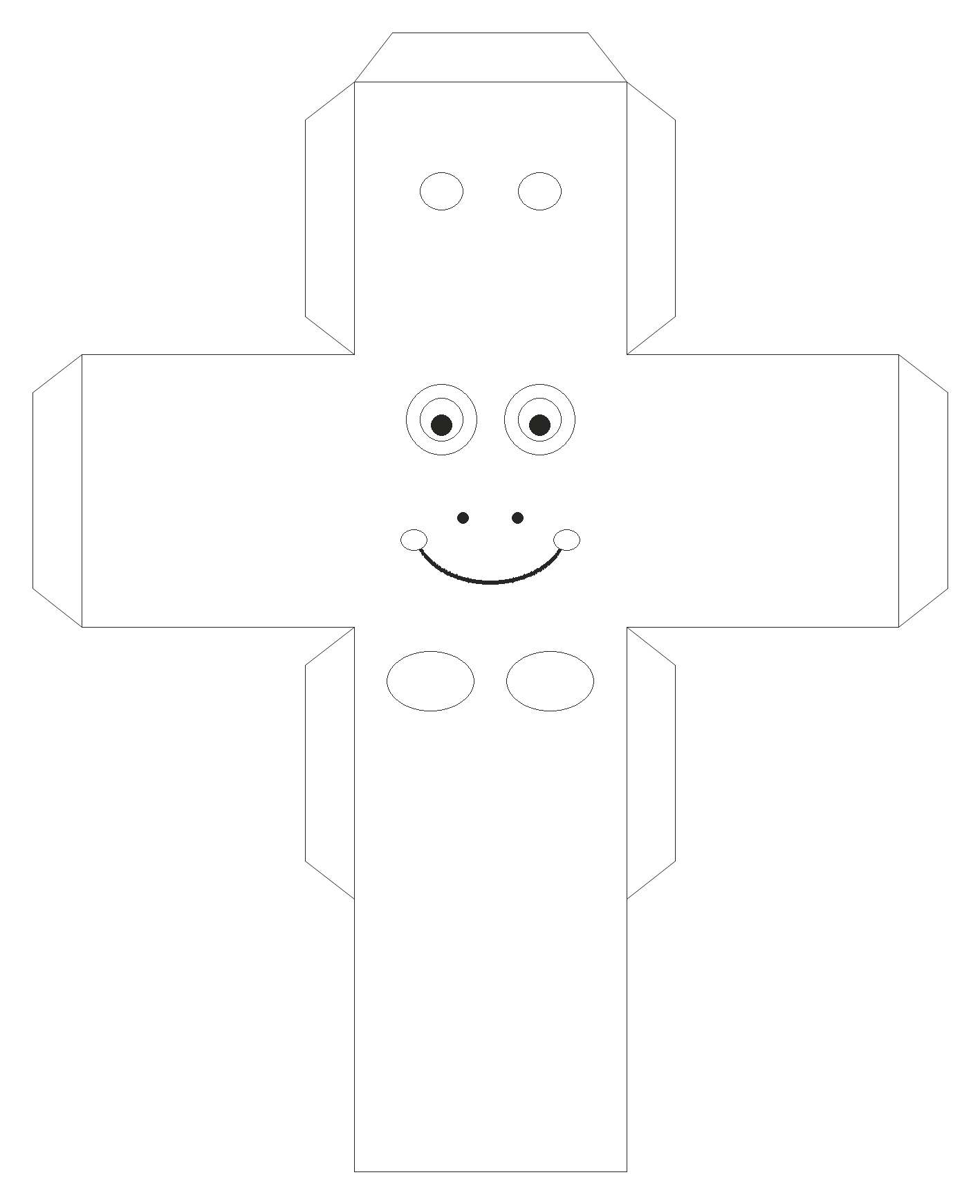 Sapo de papel pra colorir