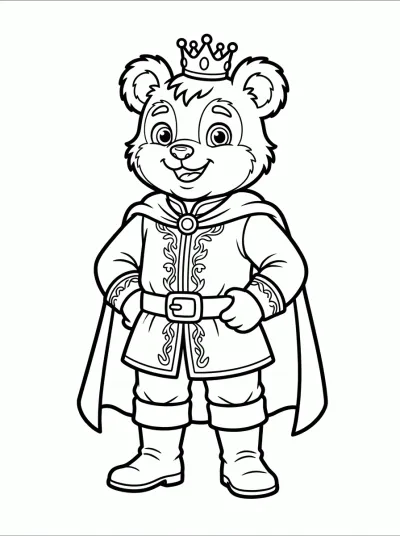 Desenho de Fera Gentil para colorir
