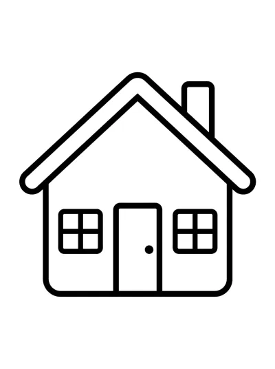 Desenho de Casinha Simples para colorir