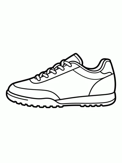 Desenho de Chuteira de Futsal para colorir