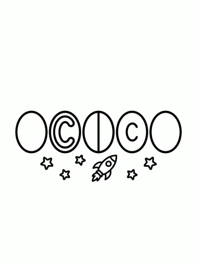 Desenho de Fases da Lua para colorir