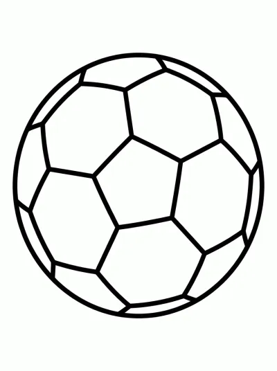 Desenho de Bola de Futebol para colorir