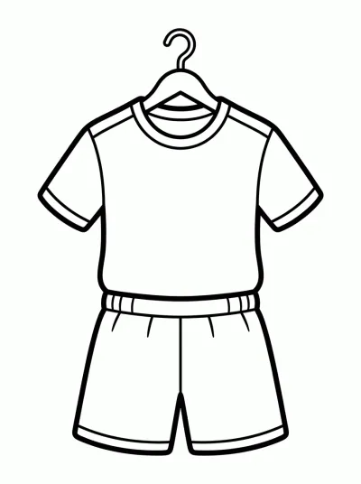 Desenho de Camisa de Futebol para colorir