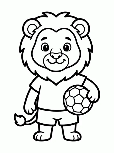 Desenho de Mascote da Copa para colorir