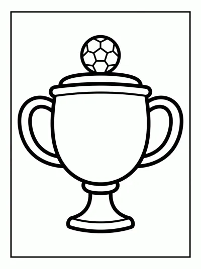 Desenho de Troféu de Campeão para colorir