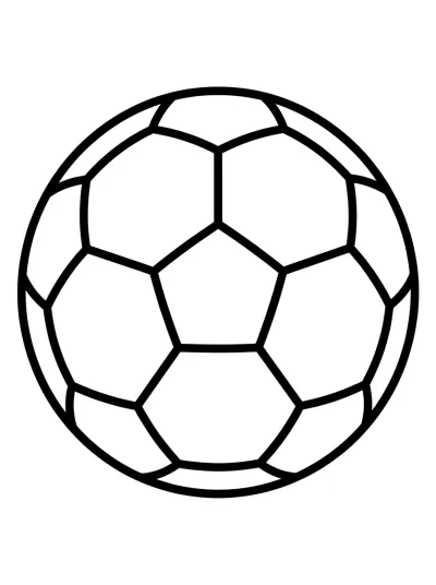 Desenho de Bola de Futebol para colorir