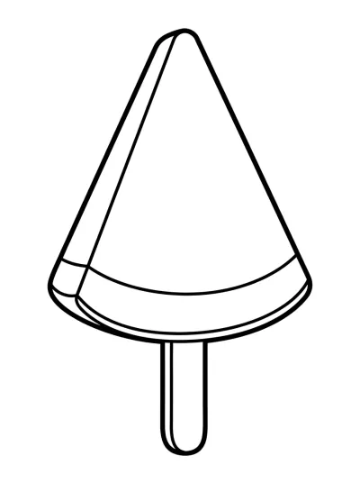 Desenho de Picolé de Melancia para colorir