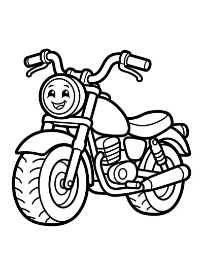 Desenho de Moto Legal para colorir