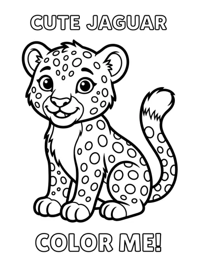 Desenho de Onca Pintada para colorir