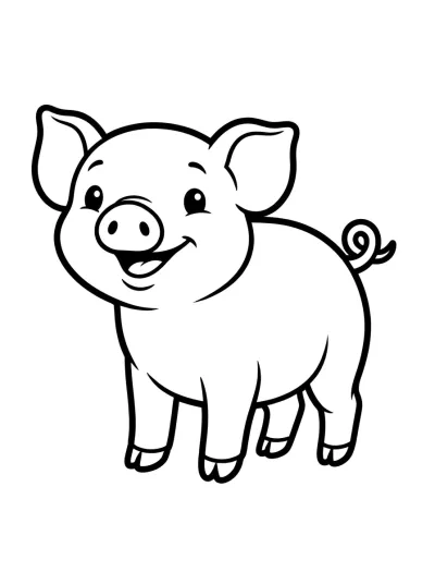 Desenho de Leitao para colorir