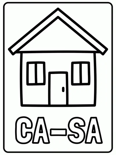 Desenho de Casa para colorir para colorir