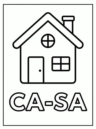 Desenho de Casa para colorear para colorir