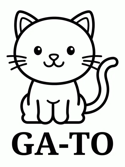 Desenho de Gato para colorir para colorir