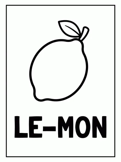 Desenho de Lemon coloring page para colorir