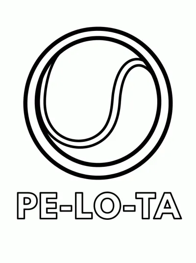 Desenho de Pelota para colorear para colorir