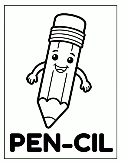 Desenho de Pencil coloring page para colorir