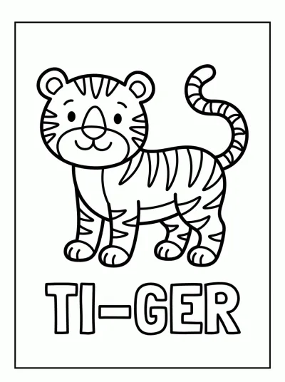 Desenho de Tiger coloring page para colorir