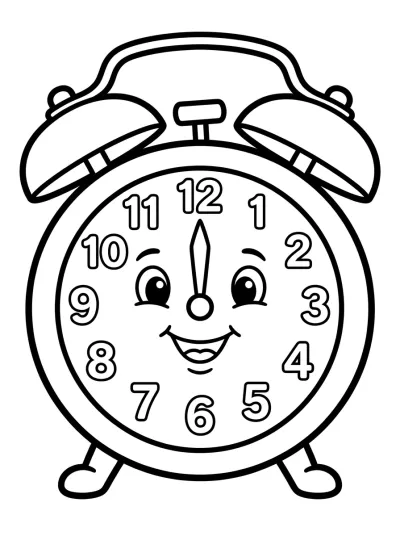 Desenho de Despertador para colorir
