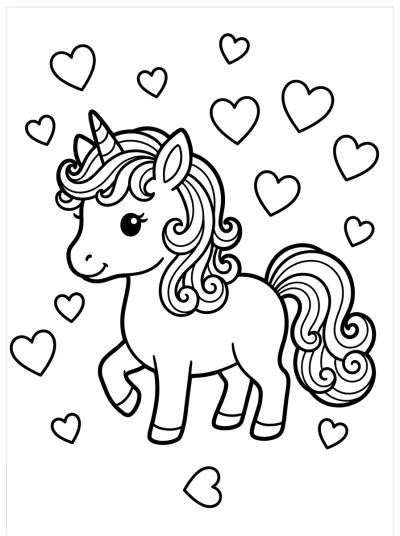 Desenho de Bebe Unicornio para colorir
