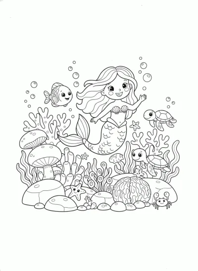 Sereia no recife